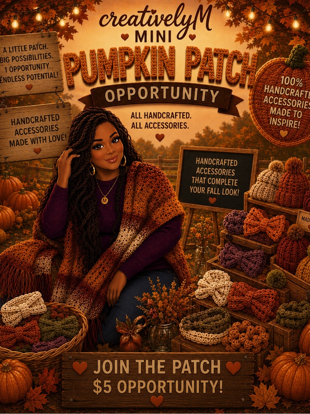 Mini Pumpkin Patch Opportunity - Handcrafted Fall Accessories Unlisted Items
